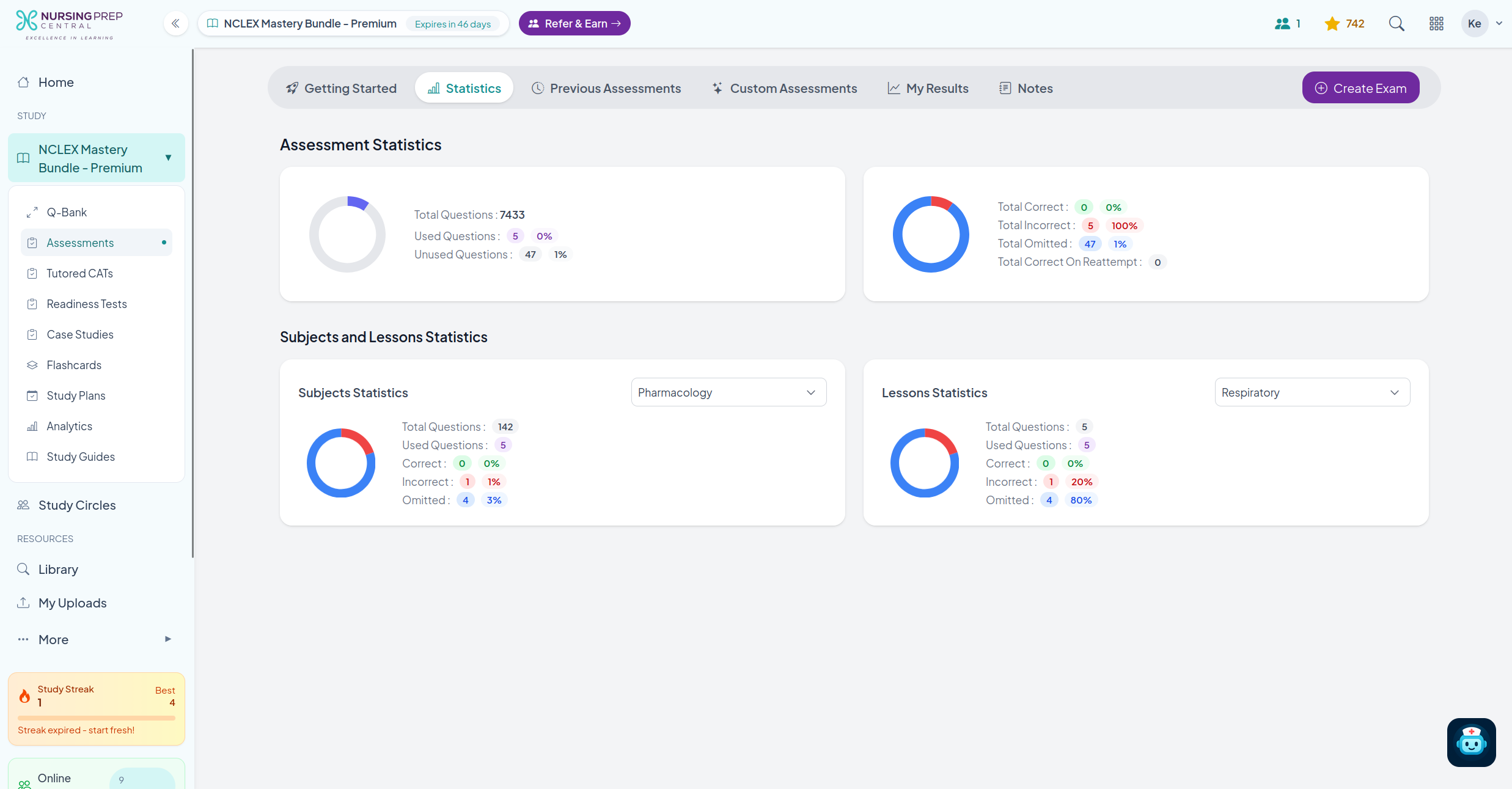 Student app screen 2